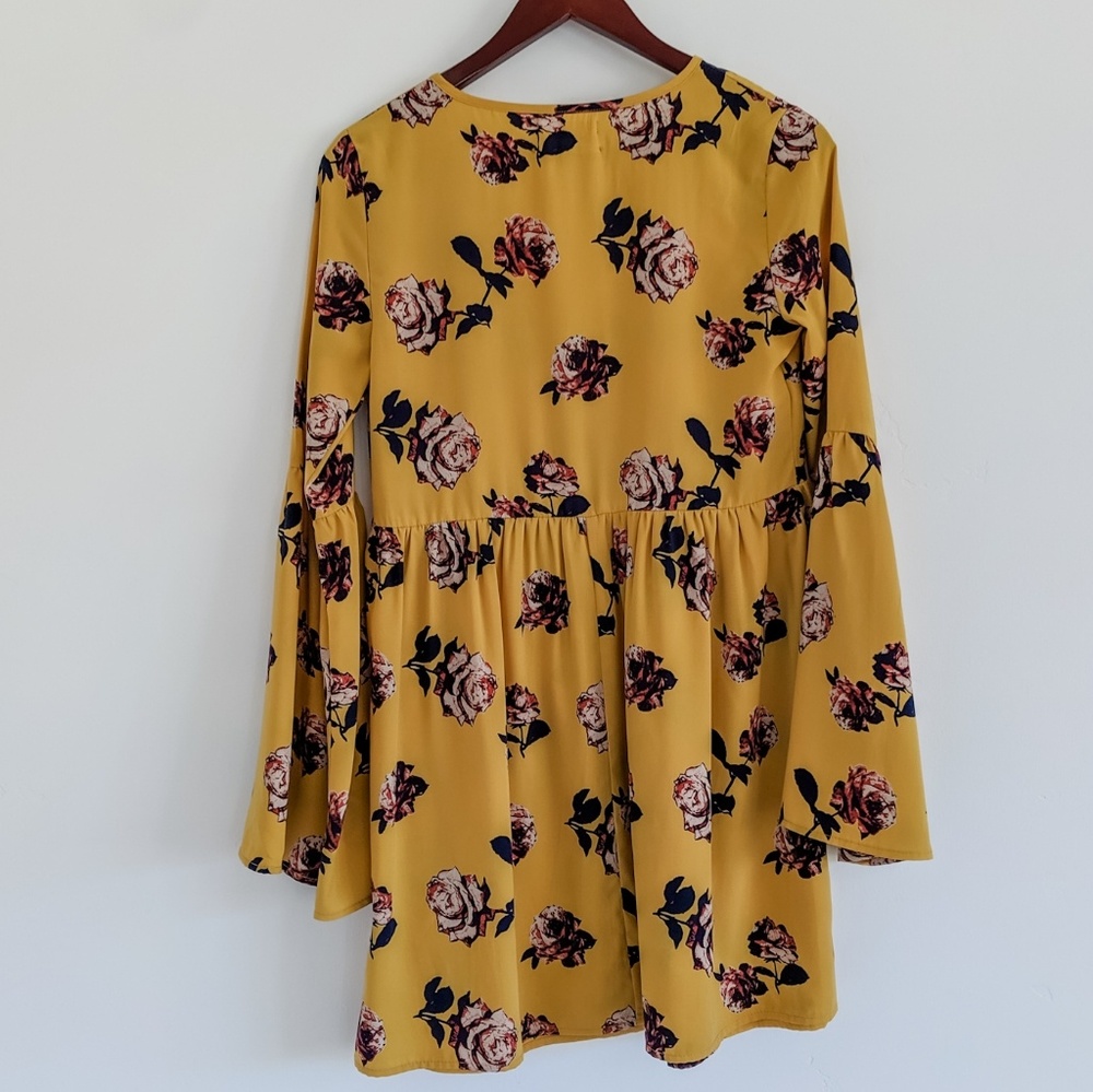 Urban Outfitters Mustard Yellow Floral Dress - Gem